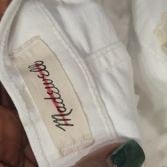 Madewell 9" Mid-Rise Skinny Jeans in Pure White size 26 - Picture 10 of 11